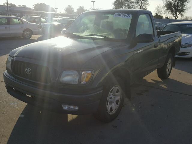 5TENL42N94Z351749 - 2004 TOYOTA TACOMA GREEN photo 2