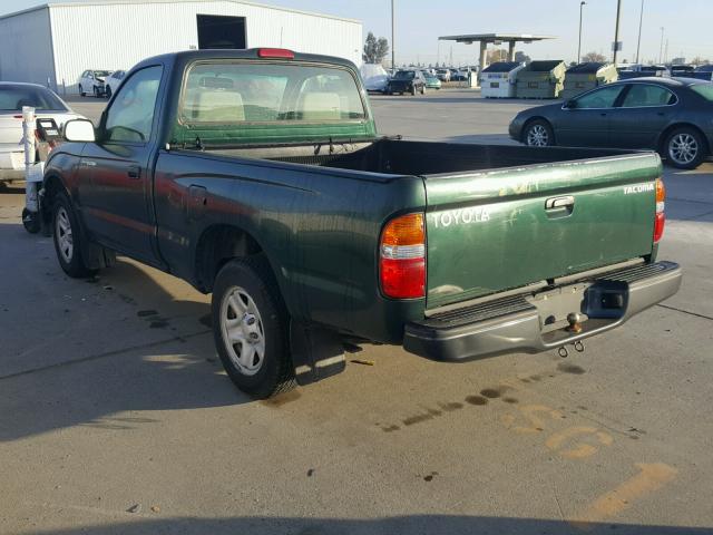 5TENL42N94Z351749 - 2004 TOYOTA TACOMA GREEN photo 3