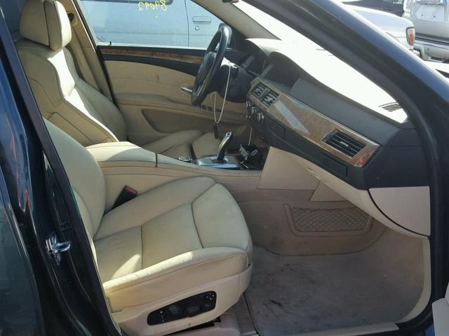 WBANU53578C113952 - 2008 BMW 528 I GREEN photo 5