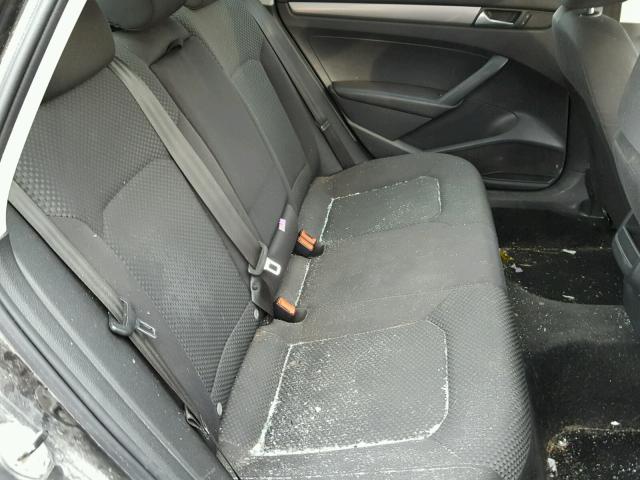 1VWAP7A39CC007563 - 2012 VOLKSWAGEN PASSAT S BLACK photo 6