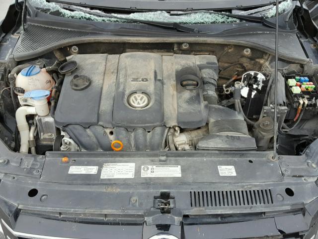 1VWAP7A39CC007563 - 2012 VOLKSWAGEN PASSAT S BLACK photo 7