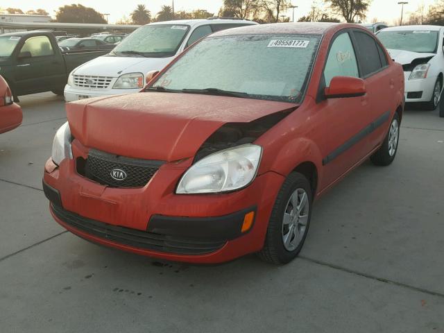 KNADE223196472916 - 2009 KIA RIO BASE RED photo 2