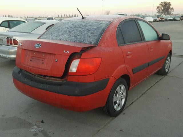 KNADE223196472916 - 2009 KIA RIO BASE RED photo 4