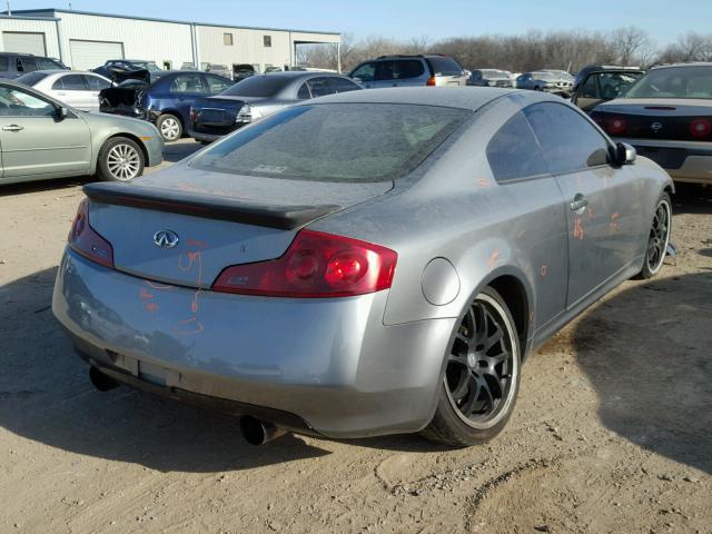 JNKCV54E16M707044 - 2006 INFINITI G35 GRAY photo 4