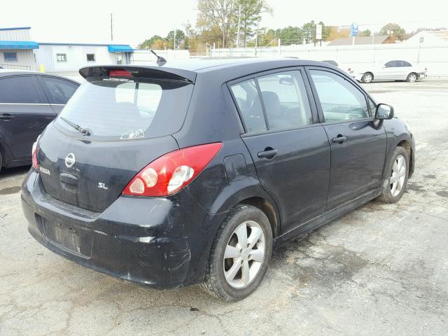 3N1BC1CP7AL439377 - 2010 NISSAN VERSA S BLACK photo 4