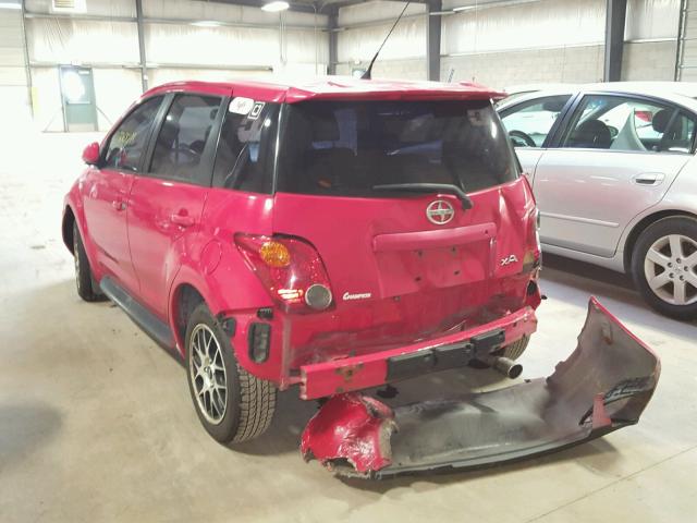JTKKT624650099054 - 2005 TOYOTA SCION XA RED photo 3