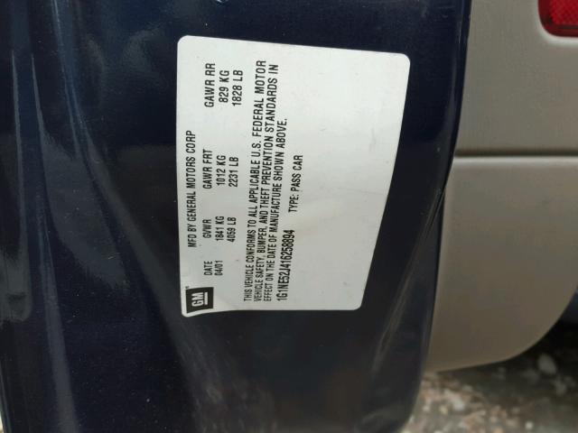 1G1NE52J416258894 - 2001 CHEVROLET MALIBU LS 蓝色 照片 10