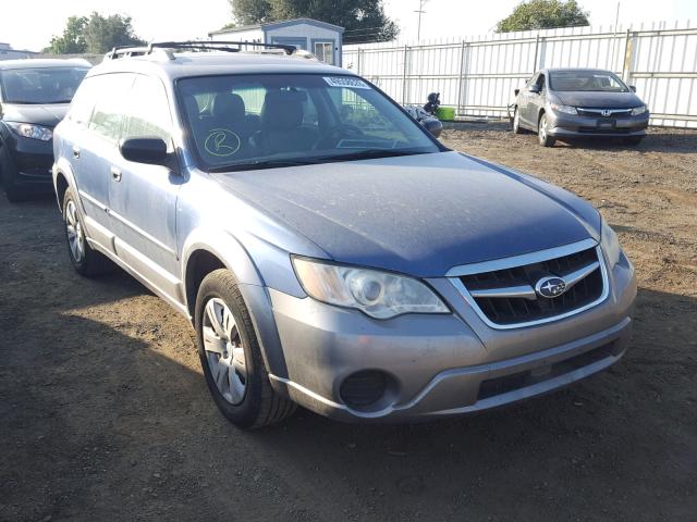 4S4BP60CX87321804 - 2008 SUBARU OUTBACK BLUE photo 1