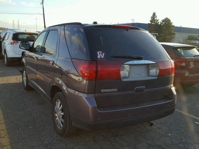 3G5DA03L67S500422 - 2007 BUICK RENDEZVOUS PURPLE photo 3