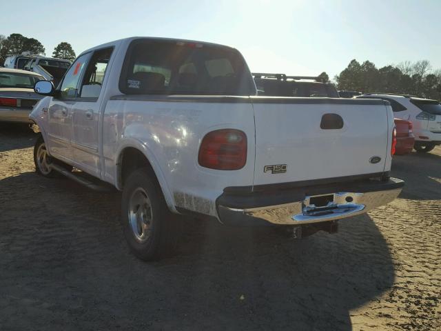 1FTRW08L71KA61355 - 2001 FORD F150 SUPER WHITE photo 3