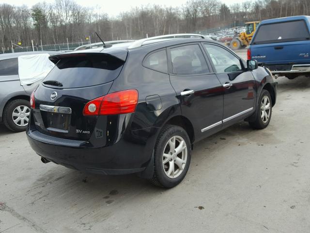 JN8AS5MV5BW264806 - 2011 NISSAN ROGUE S BLACK photo 4