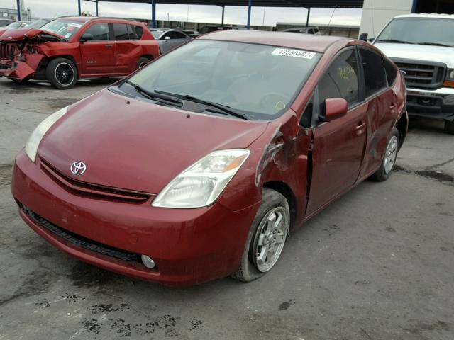 JTDKB20U153062191 - 2005 TOYOTA PRIUS BURGUNDY photo 2