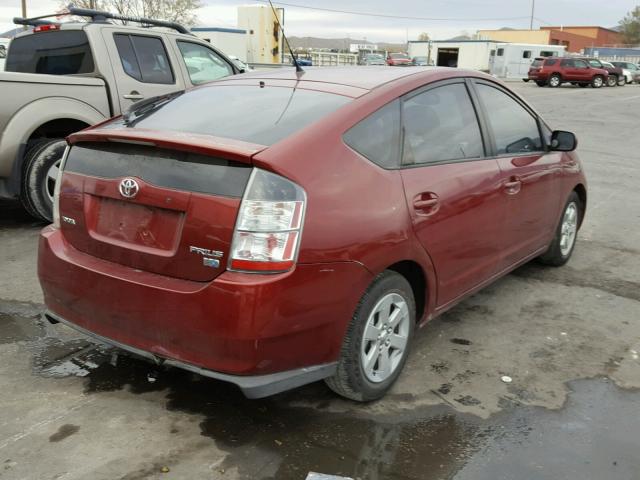 JTDKB20U153062191 - 2005 TOYOTA PRIUS BURGUNDY photo 4