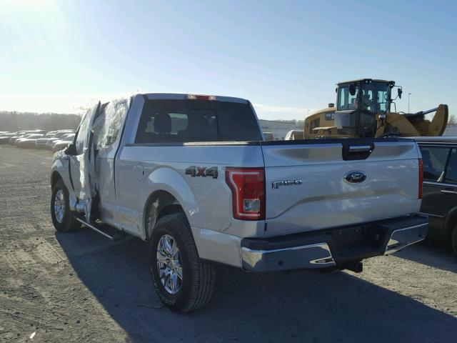 1FTEX1EP5GKF82009 - 2016 FORD F150 SUPER SILVER photo 3