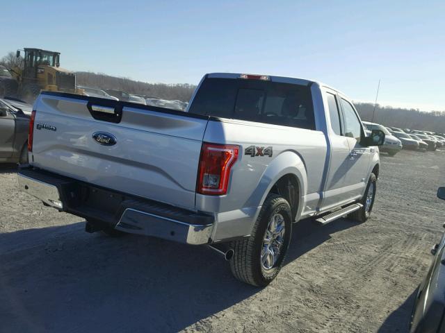 1FTEX1EP5GKF82009 - 2016 FORD F150 SUPER SILVER photo 4