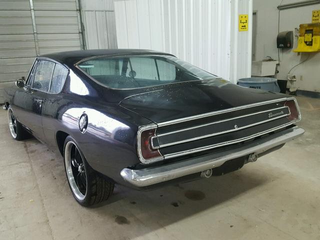 BH29D72269482 - 1967 PLYMOUTH BARRACUDA BLACK photo 3