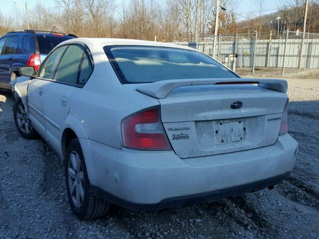 4S4BL62C277202085 - 2007 SUBARU LEGACY OUT WHITE photo 3