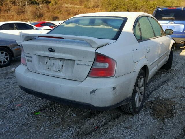 4S4BL62C277202085 - 2007 SUBARU LEGACY OUT WHITE photo 4