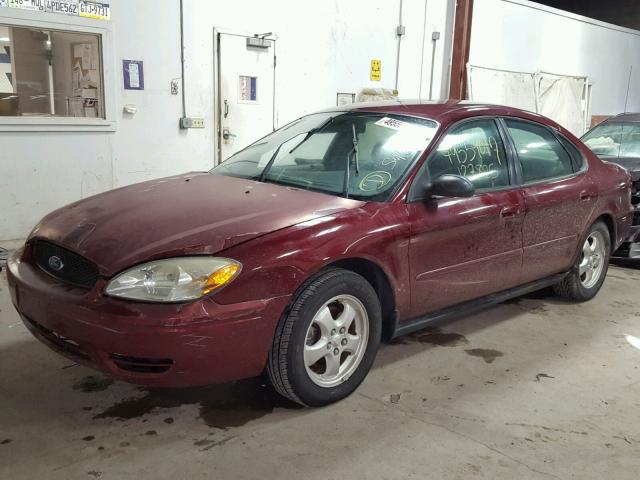 1FAFP53275A138870 - 2005 FORD TAURUS SE RED photo 2