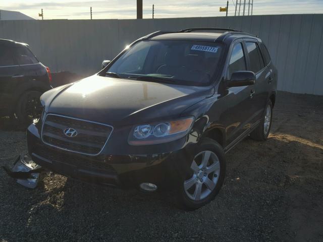 5NMSH13E47H058685 - 2007 HYUNDAI SANTA FE S BLACK photo 2