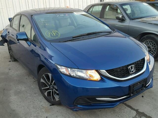19XFB2F81DE267898 - 2013 HONDA CIVIC EX أزرق صورة 1