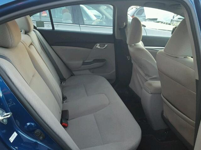 19XFB2F81DE267898 - 2013 HONDA CIVIC EX أزرق صورة 6