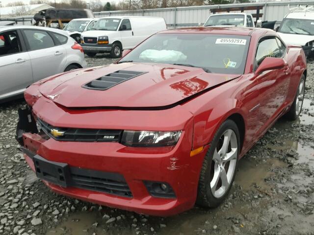 2G1FK1EJ3E9127620 - 2014 CHEVROLET CAMARO 2SS BURGUNDY photo 2