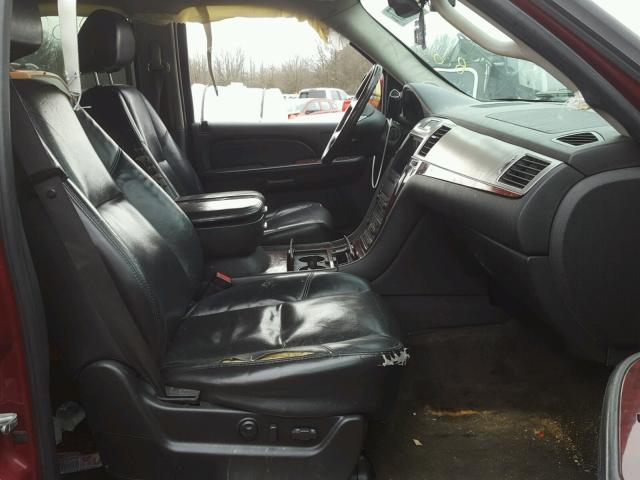 1GYFK66867R408877 - 2007 CADILLAC ESCALADE E RED photo 5