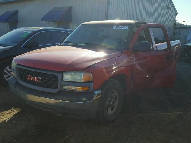 1GTEC14W92Z294580 - 2002 GMC NEW SIERRA RED photo 2