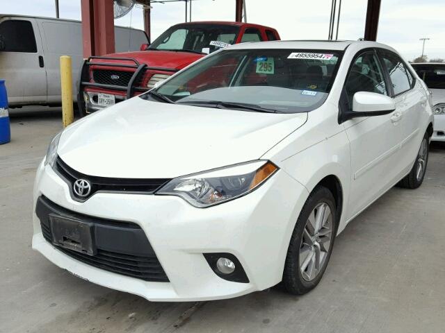 5YFBPRHEXEP015563 - 2014 TOYOTA COROLLA EC WHITE photo 2