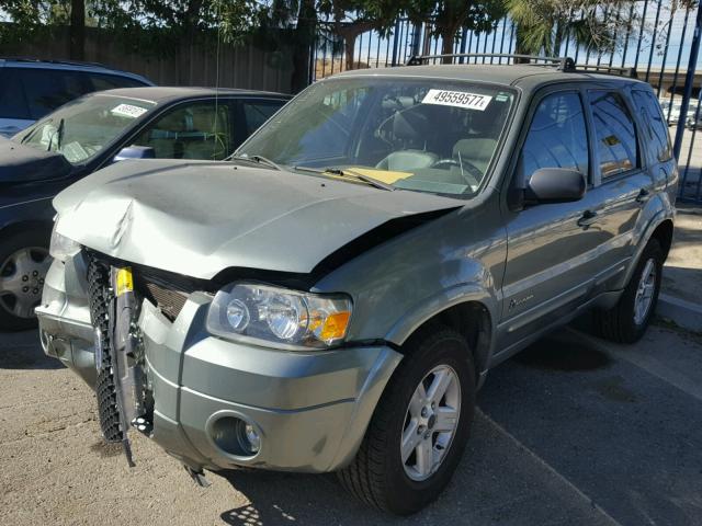 1FMCU95H06KC06092 - 2006 FORD ESCAPE HEV GREEN photo 2