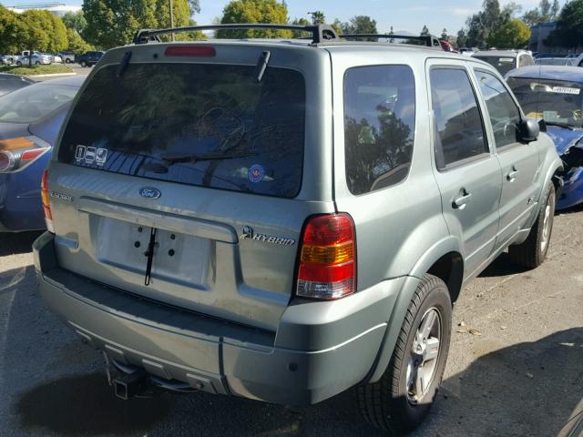 1FMCU95H06KC06092 - 2006 FORD ESCAPE HEV GREEN photo 4