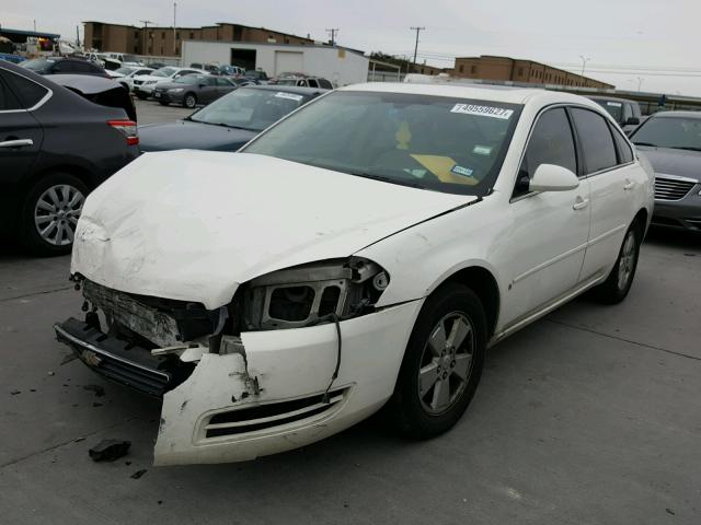 2G1WT58K379141965 - 2007 CHEVROLET IMPALA LT WHITE photo 2