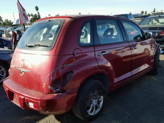 3A4FY48B27T541901 - 2007 CHRYSLER PT CRUISER RED photo 4