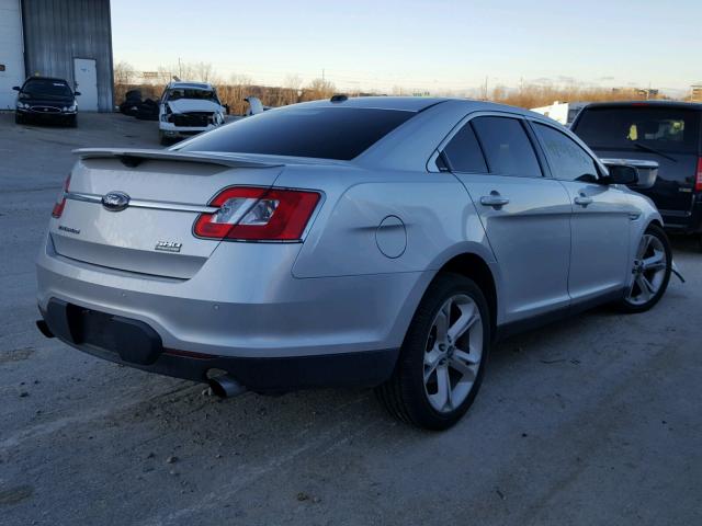 1FAHP2KT4AG167820 - 2010 FORD TAURUS SHO SILVER photo 4