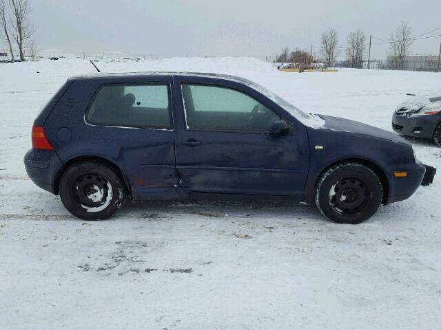 9BWBB21J624036699 - 2002 VOLKSWAGEN GOLF GL BLUE photo 9