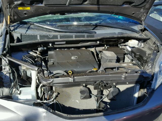 5TDYK3DC7ES452535 - 2014 TOYOTA SIENNA XLE GRAY photo 7