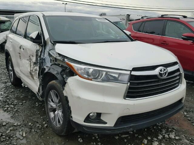 5TDBKRFH7FS092332 - 2015 TOYOTA HIGHLANDER WHITE photo 1