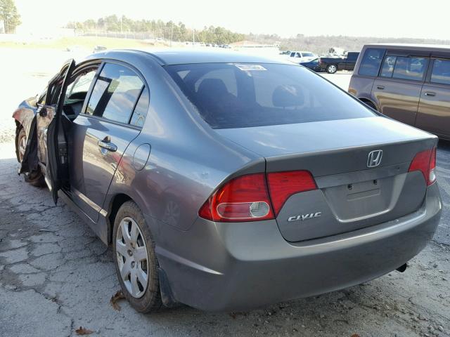 1HGFA15587L130992 - 2007 HONDA CIVIC LX CHARCOAL photo 3