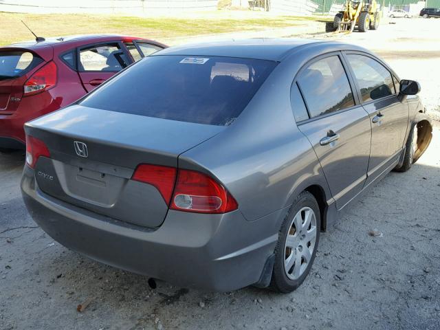 1HGFA15587L130992 - 2007 HONDA CIVIC LX CHARCOAL photo 4