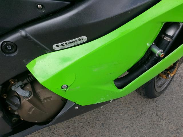 JKBZXJC156A046378 - 2006 KAWASAKI ZX636 C1 GREEN photo 9