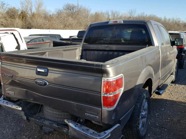 1FTFX1CFXCFC77266 - 2012 FORD F150 SUPER GRAY photo 4