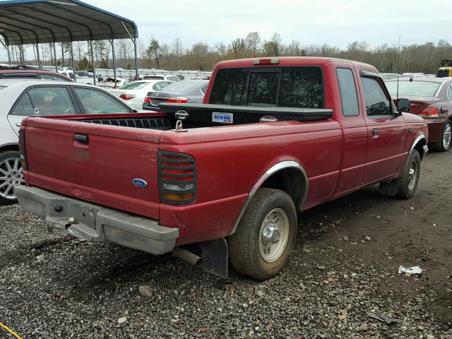 1FTCR14A9TPA42061 - 1996 FORD RANGER SUP BURGUNDY photo 4