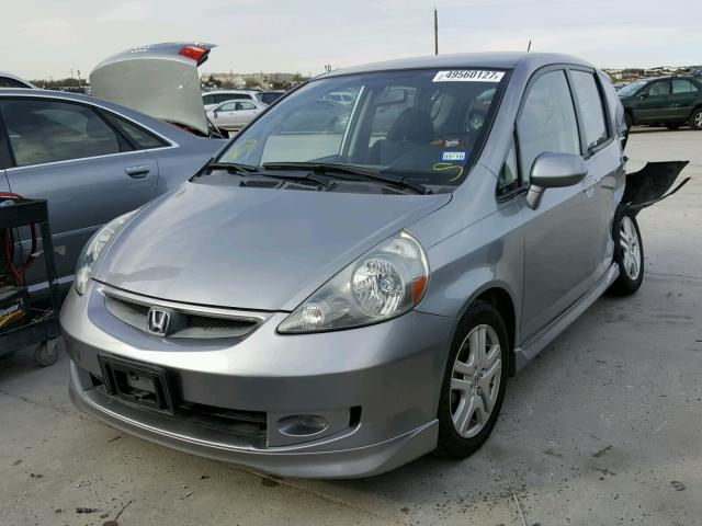 JHMGD38628S007303 - 2008 HONDA FIT SPORT GRAY photo 2