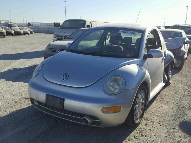 3VWCK31CX4M415179 - 2004 VOLKSWAGEN NEW BEETLE SILVER photo 2