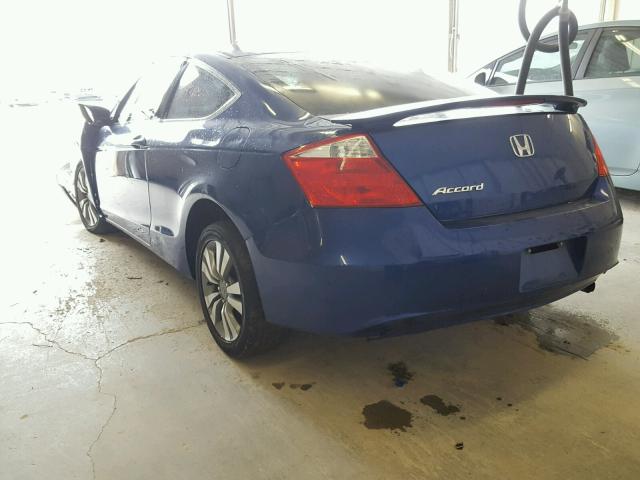 1HGCS12799A018562 - 2009 HONDA ACCORD EX BLUE photo 3