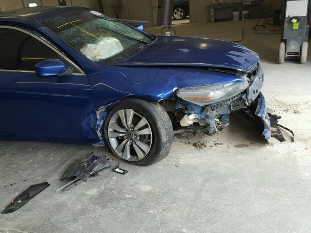 1HGCS12799A018562 - 2009 HONDA ACCORD EX BLUE photo 9