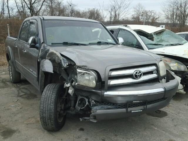 5TBDT44175S489884 - 2005 TOYOTA TUNDRA DOU GRAY photo 1