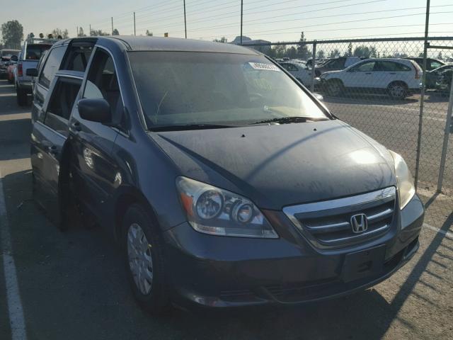 5FNRL38216B015025 - 2006 HONDA ODYSSEY LX GRAY photo 1