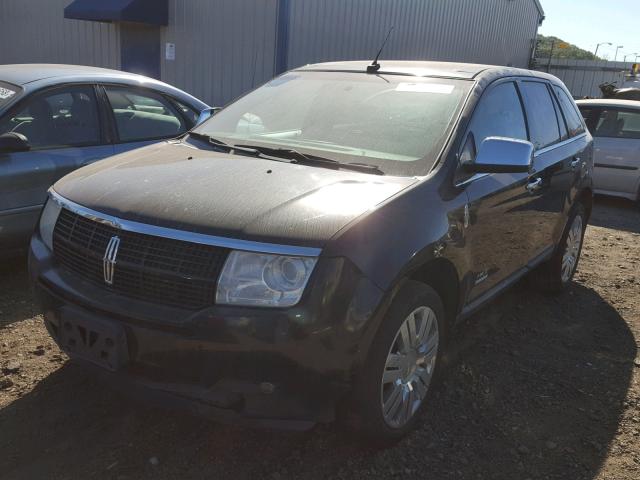 2LMDU68C48BJ37041 - 2008 LINCOLN MKX BLACK photo 2